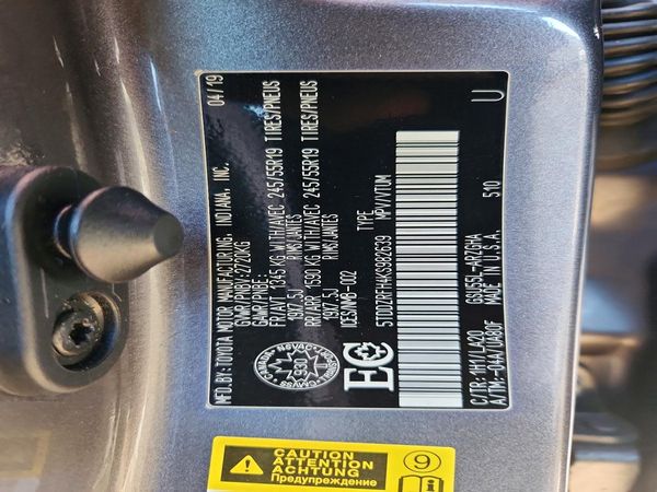2019 TOYOTA HIGHLANDER Ltd/Ltd Platinum