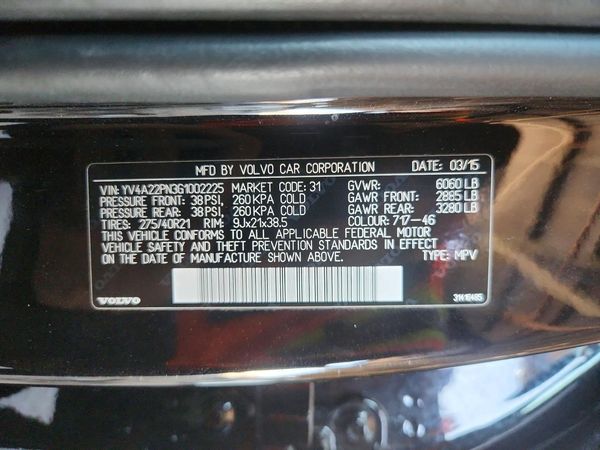 2016 VOLVO XC90