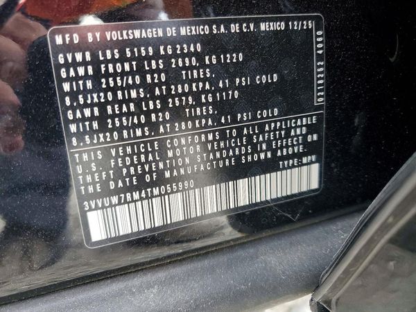 2026 VOLKSWAGEN TIGUAN 4Motion SEL R-Line