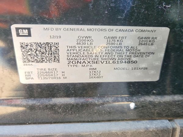 2020 CHEVROLET EQUINOX LS