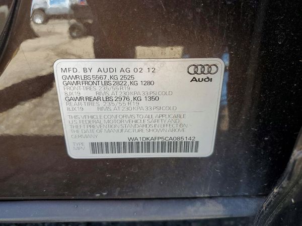 2012 AUDI Q5 Premium Plus