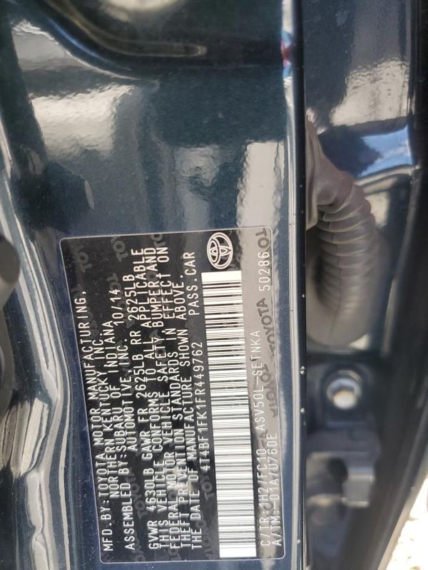 2015 TOYOTA CAMRY