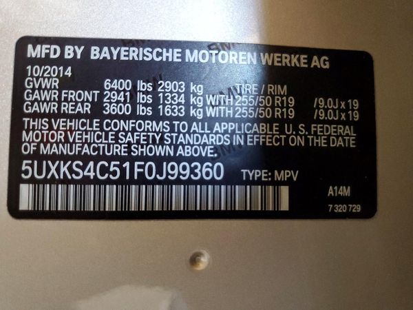 2015 BMW X5