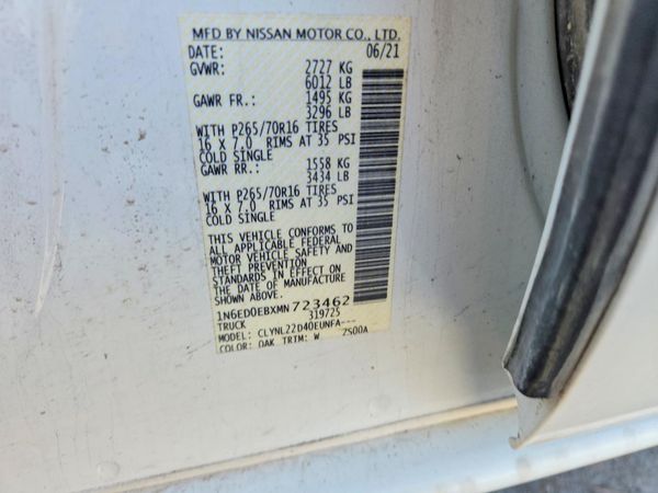 2021 NISSAN FRONTIER Crew Cab