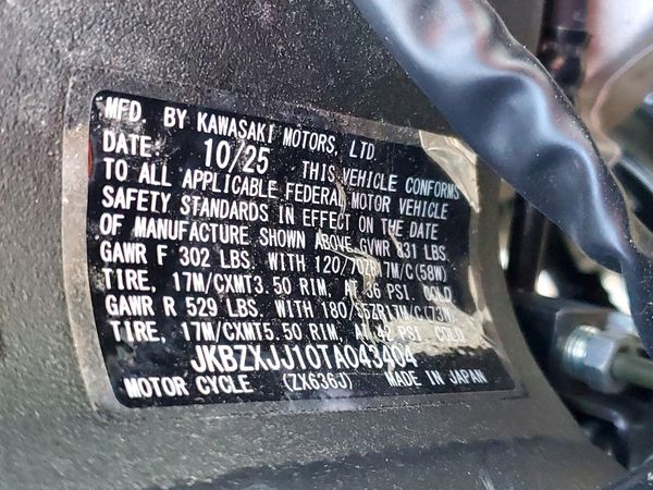 2026 KAWASAKI ZX636