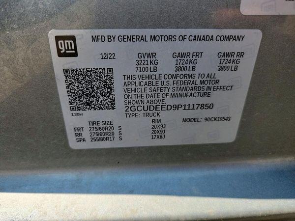 2023 CHEVROLET SILVERADO RST — VINS
