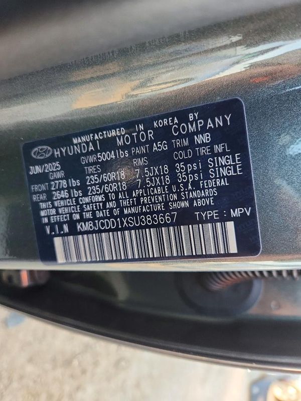 2025 HYUNDAI TUCSON SEL Convenience