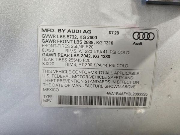 2020 AUDI SQ5 quattro Premium Plus