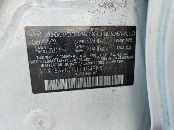 2020 HYUNDAI ELANTRA