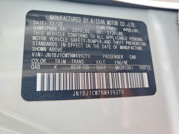 2022 NISSAN ROGUE SPORT SL