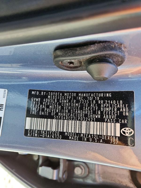 2020 TOYOTA COROLLA
