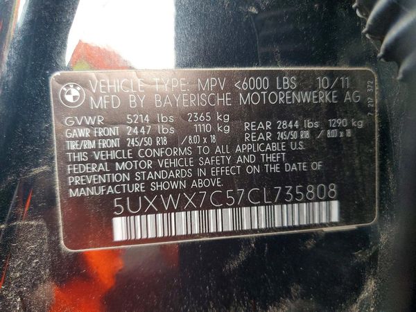 2012 BMW X3 xDrive35i