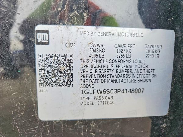 2023 CHEVROLET BOLT EV