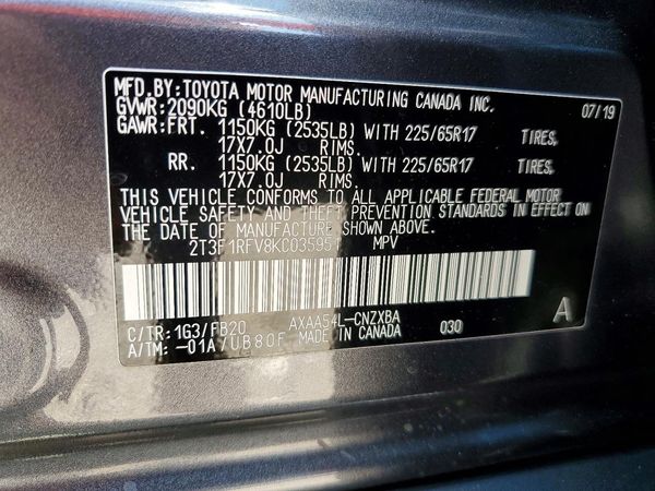 2019 TOYOTA RAV4