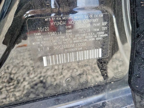 2021 HYUNDAI ACCENT