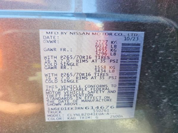 2024 NISSAN FRONTIER