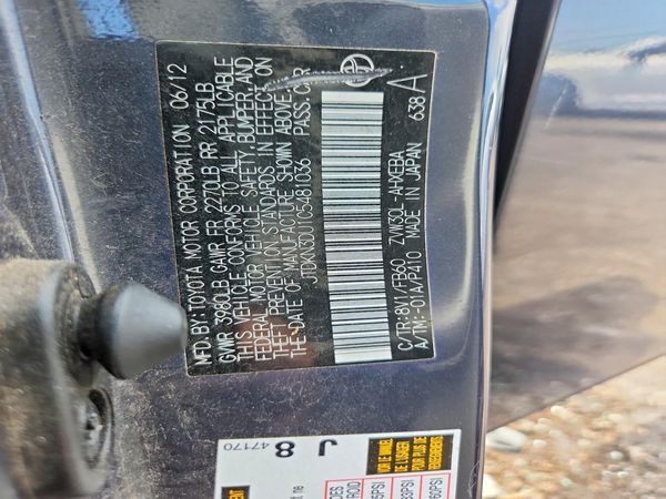 2012 TOYOTA PRIUS