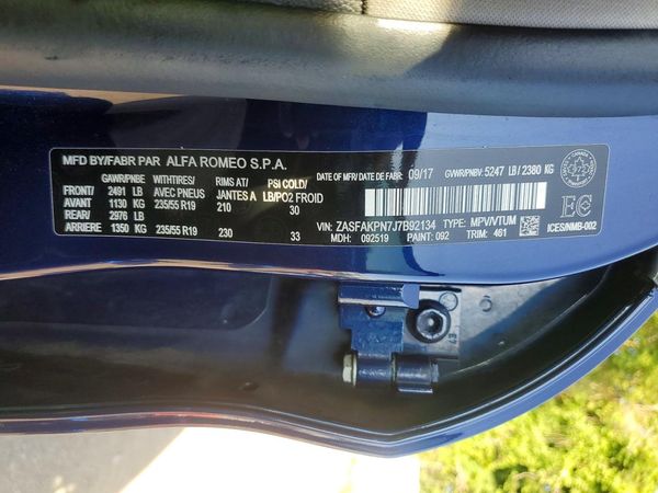2018 ALFA ROMEO STELVIO AWD