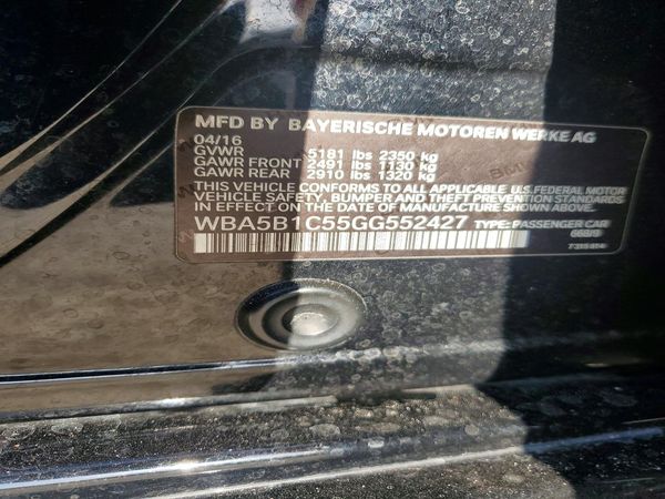 2016 BMW 5 SERIES