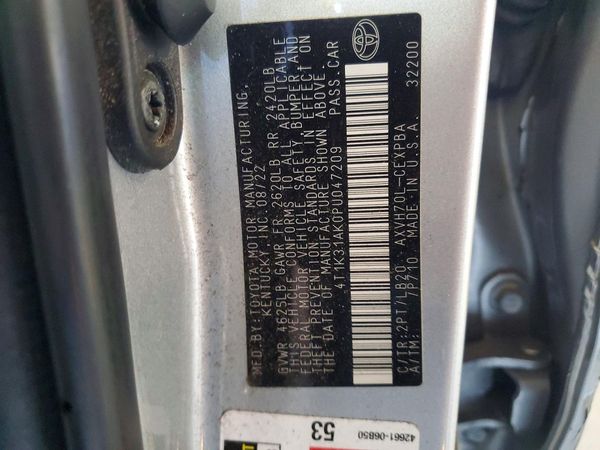 2023 TOYOTA CAMRY