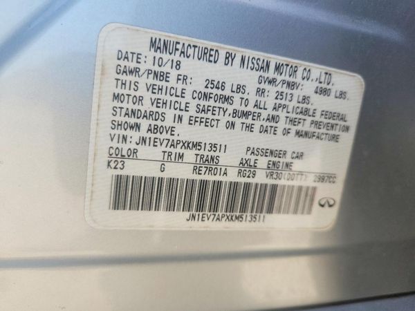 2019 INFINITI Q50
