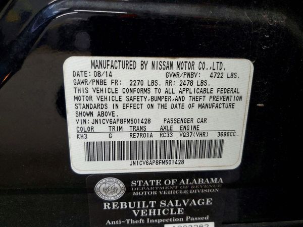 2015 INFINITI Q40