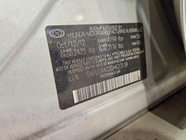 2013 HYUNDAI SONATA