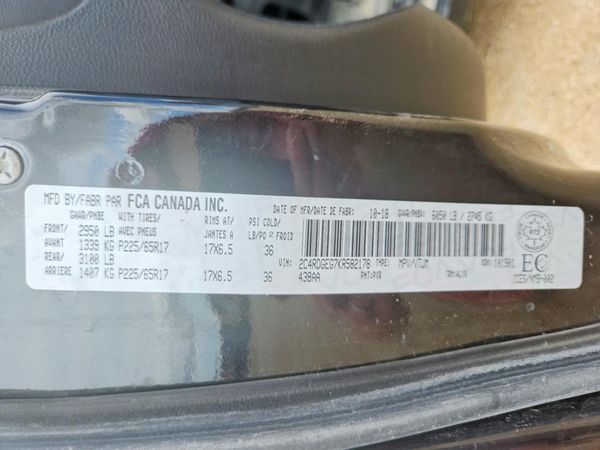 2019 DODGE GRAND CARAVAN GT