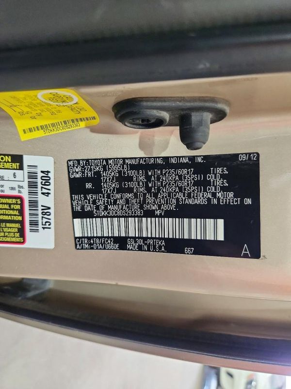 2013 TOYOTA SIENNA