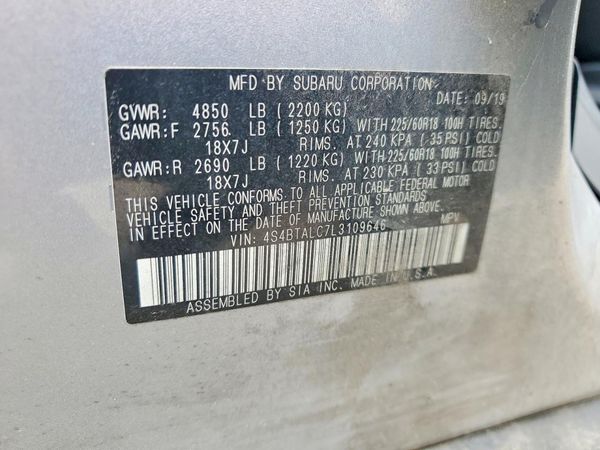 2020 SUBARU OUTBACK Limited