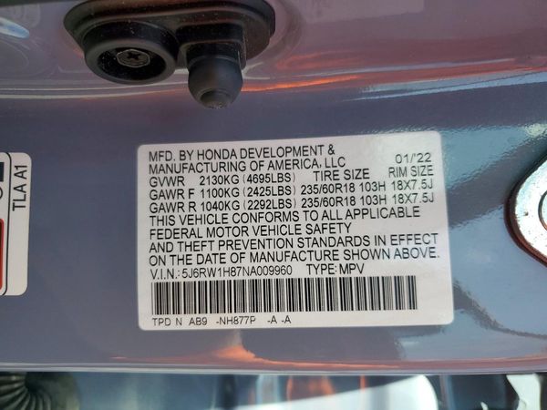 2022 HONDA CR-V