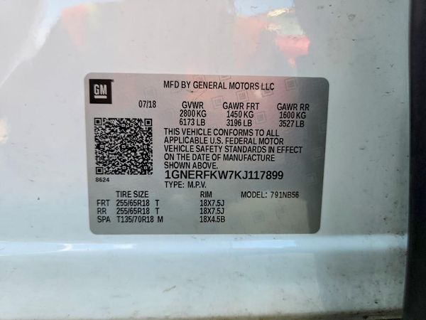 2019 CHEVROLET TRAVERSE