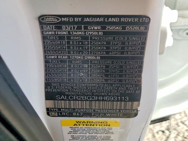 2017 LAND ROVER DISCOVERY SPORT HSE