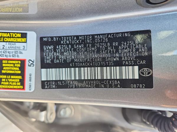 2026 TOYOTA CAMRY