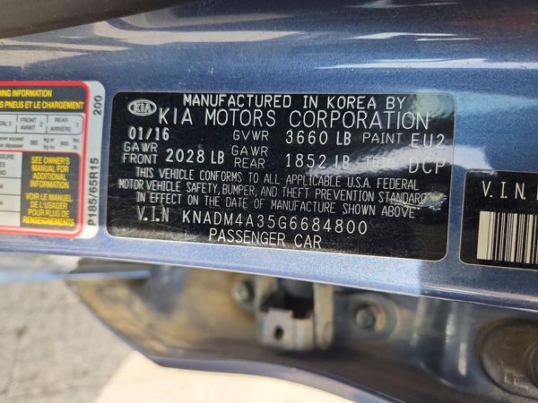 2016 KIA RIO