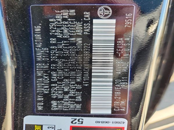 2026 TOYOTA CAMRY