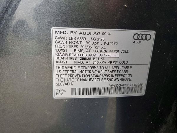 2015 AUDI Q7