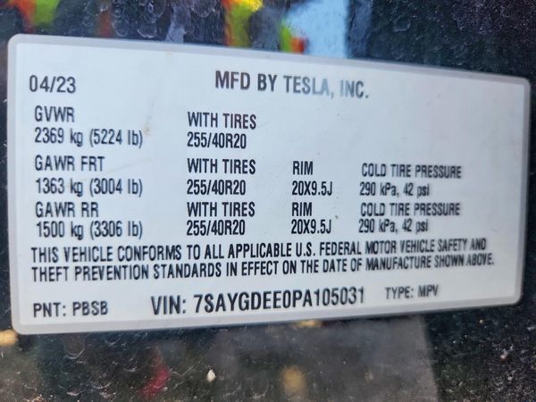 2023 TESLA MODEL Y