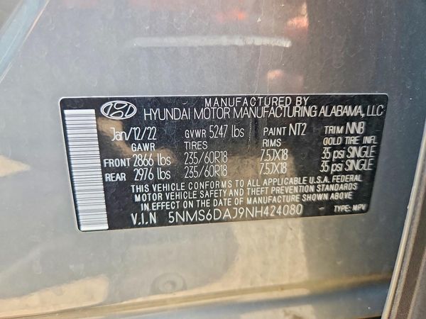 2022 HYUNDAI SANTA FE