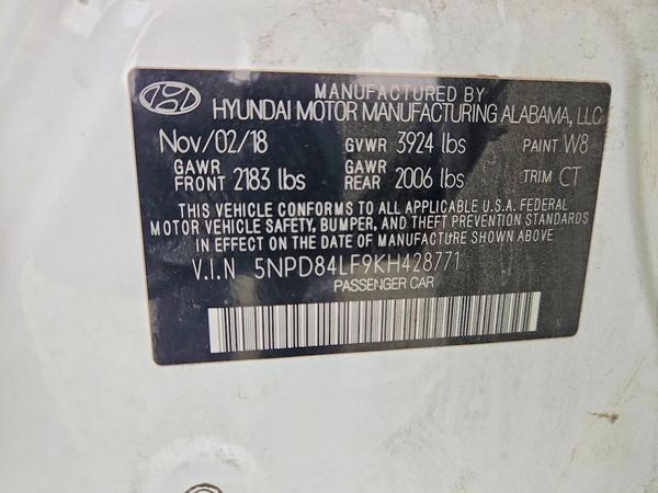 2019 HYUNDAI ELANTRA