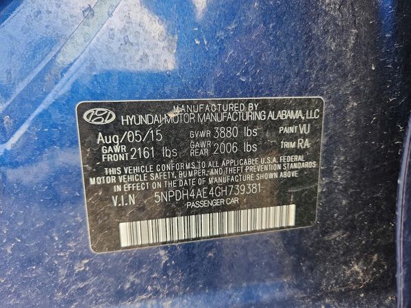 2016 HYUNDAI ELANTRA