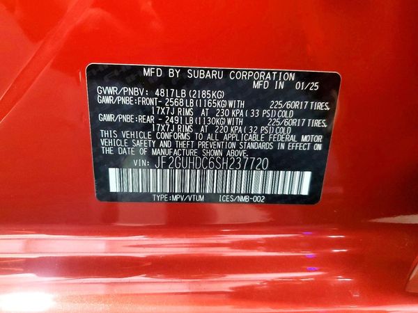 2025 SUBARU CROSSTREK Premium