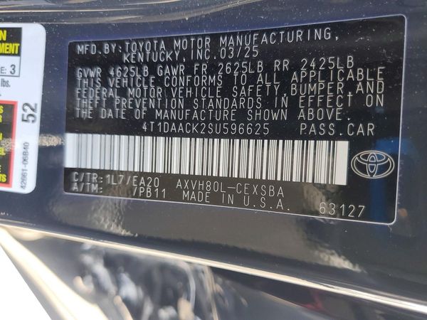 2025 TOYOTA CAMRY