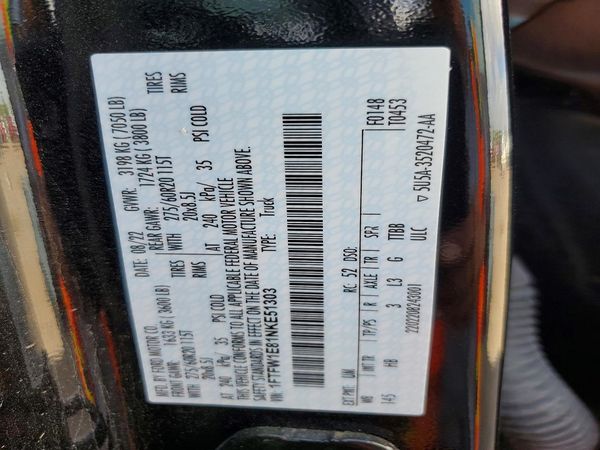 2022 FORD F150 SuperCrew
