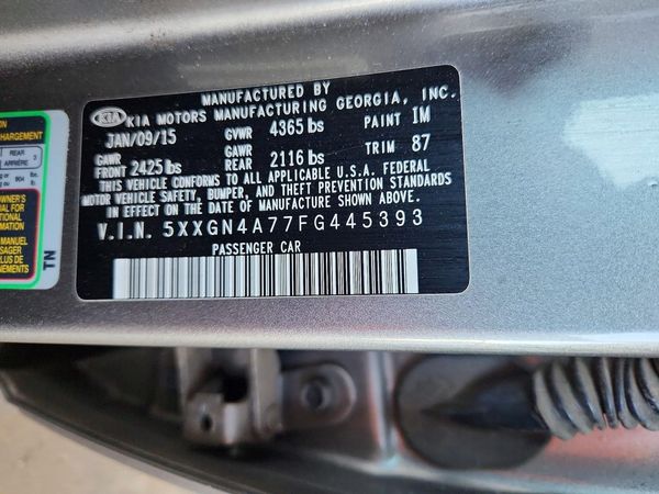 2015 KIA OPTIMA
