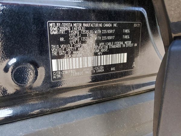 2021 TOYOTA RAV4 LE