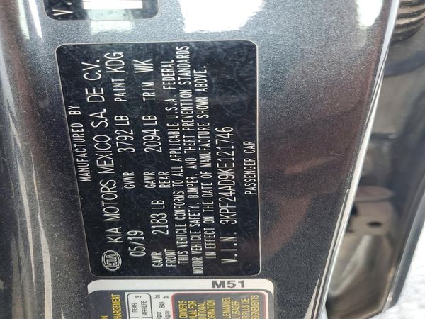 2019 KIA FORTE FE/LX/LXS