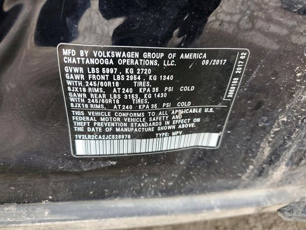 2018 VOLKSWAGEN ATLAS