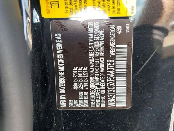 2015 BMW 435 — VINS
