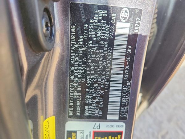 2014 TOYOTA CAMRY